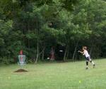 Frisbee golf at Lemon Lake Park in Northwest Indiana
