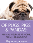 Free lecture: Animal welfare at home, farm, lab, and zoo