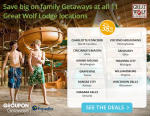 Working on vacation plans? Groupon has a deal at the Great Wolf Lodge
