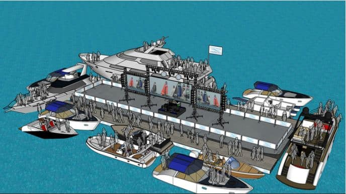 America's Cup Party Barge
