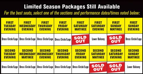 Broadway in Chicago Season tickets