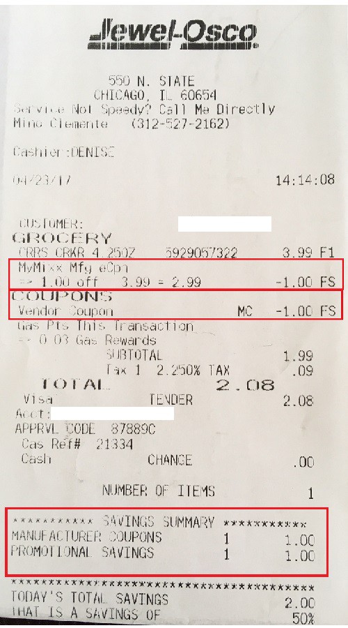 Free grocery coupon